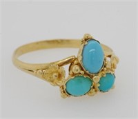Victorian gold & turquoise ring