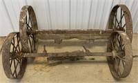 2 sets steel wheels for Flinchbaugh Engine cart