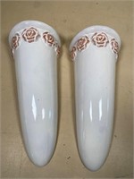 2pcs- 14" wall pocket vases