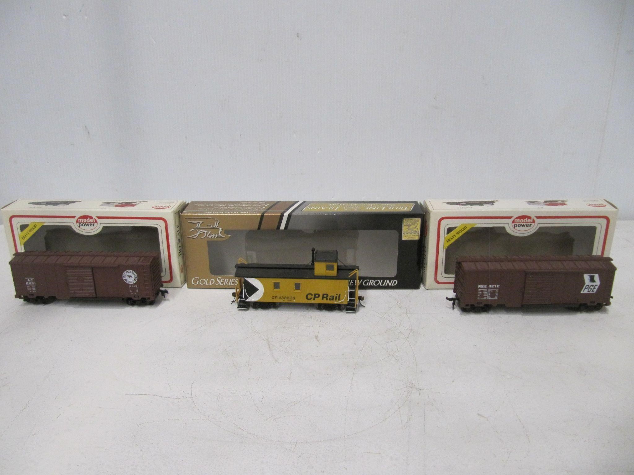 MODEL/POWER/TRUE LINE HO SCALE TRAIN ROLLING STOCK