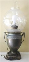 Vintage Lamp (As is/Broken Globe) - 24" tall