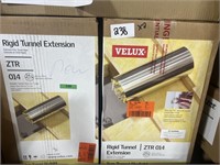Lot of (2) Velux Rigid Tunnel Extension 14in x