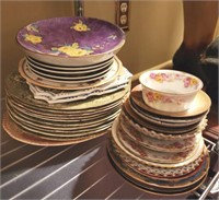 ASSORTED CHINA, SAUCERS, PLATES