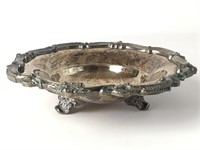 Round Silver Plate Nut Bowl