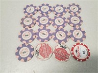 16 Montana Casino Chips