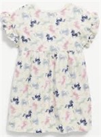 OLD NAVY SIZE 3T PRINTED FIT AND FLARE DRESS FOR