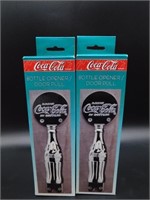 COCA-COLA BOTTLE OPENER DOOR PULL LOT OF 2