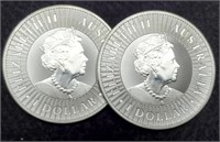 (2) 1 Troy Oz. Silver 2022