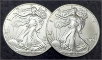 (2) 2023 Silver Eagles