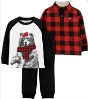 Carters 2T Boys Outfit Fleece 3Pc