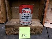 Vintage Esso Transmission fluid can