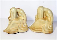 Glazed Ceramic Female Form Book Ends