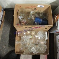 2 boxes--clear glassware
