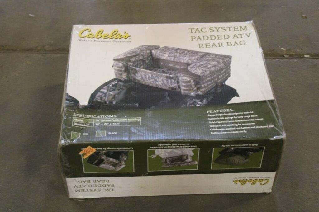 Unused Cabelas Tac System Padded ATV Rear Bag