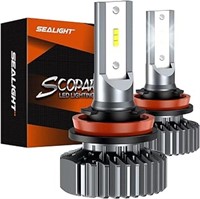 (N) SEALIGHT H11 H8 H9 LED Headlight Bulbs, 18000