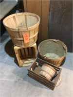 Baskets, crates