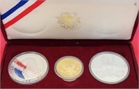 B - OLYMPIC SILVER & GOLD COIN SET (C2)