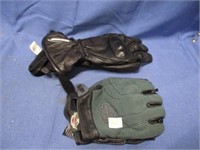 biker gloves .