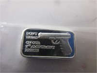 1 gram bar of .999 fine Silver