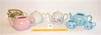 Group Lot of Teapots - one is Diamond China