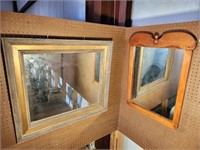 Vintage Wooden Framed Hanging Mirrors