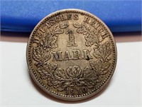 OF) 1910 German silver one mark