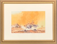 WELL DONE M.G SHEIN SIGNED WATERCOLOR - BURMA