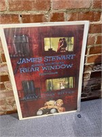 1986 Hitchcock's "Rear Window" Movie Poster