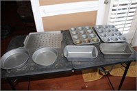 Muffin pans, pie pans, loaf pans