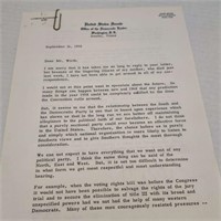 Lengthy Lyndon B Johnson signed letter