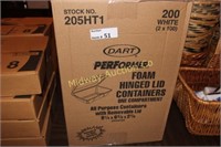 450 NEW FOAN HINGED CARRY OUT CONTAINERS