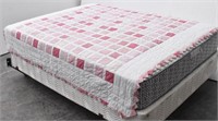 Shades of Pink Calico Adorable Quilt Diamond Edge