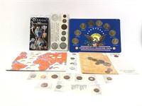 US & Foreign Coin Sets - Wheaties, Shell, Mexico +