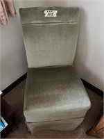 Velvet bedroom chair