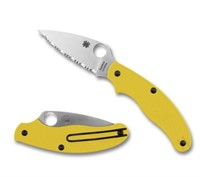 Spyderco Yellow/silver Uk Pen Knife
