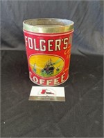 Folgers Coffee tin