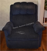 (L) Navy Rocker Recliner - Worn