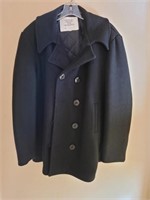 Mens Wool Pea Coat Jacket