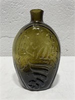 Antique Cornucopia Urn Pictorial Flask GIII-4