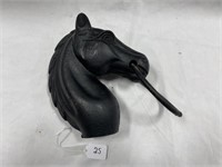 Cast iron horse head