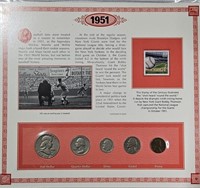 1951 US Mint Type Coin Set on Presentation Board-9