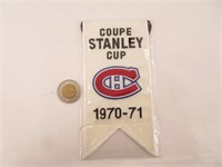 Bannière Coupe Stanley 1970-71 Centenaire,
