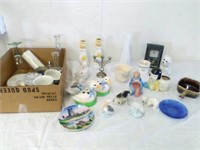 Group of Collectible glassware - Homco, Avon,