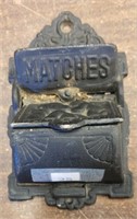 Vintage Cast Iron Match Safe
