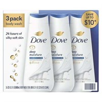 Dove Body Wash  Deep Moisture  23 Oz  3 Pack