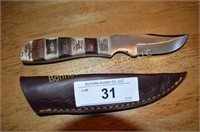 Bone handle 4 inch fix blade knife