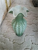 Fenton Tall Green Vase