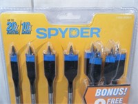 8 count brand new Spyder Spade Tool Bit set