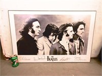 Tableau des Beatles signé