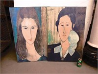 2 Peintures femme